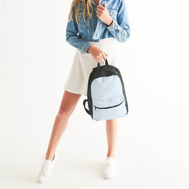 Light Neutral Blue Canvas Backpack (B-NE-LI) - Woman