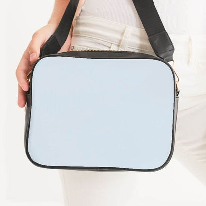 Light Neutral Blue Crossbody Bag (B-NE-LI) - Woman Front CloseUp