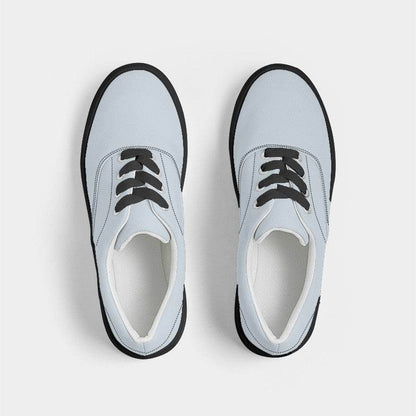 Light Neutral Blue Men's Canvas Sneakers (B-NE-LI) - Top