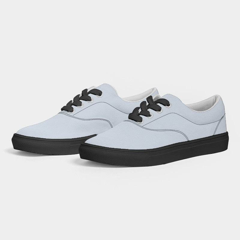 Light Neutral Blue Men's Canvas Sneakers (IB2-NE-LI) - Side 3