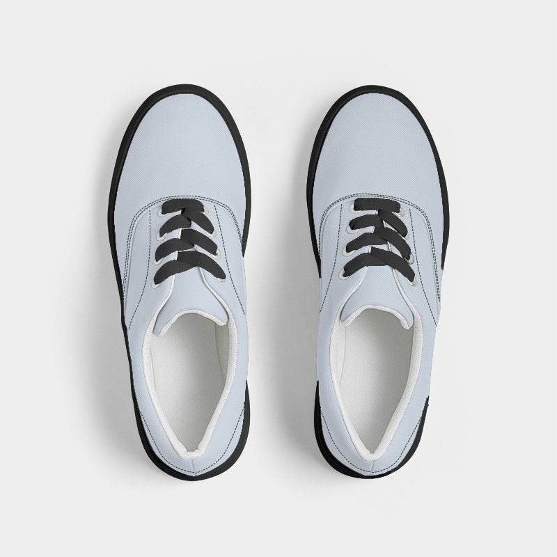 Light Neutral Blue Men's Canvas Sneakers (IB2-NE-LI) - Top