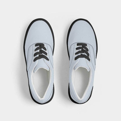 Light Neutral Blue Men's Canvas Sneakers (IB2-NE-LI) - Top