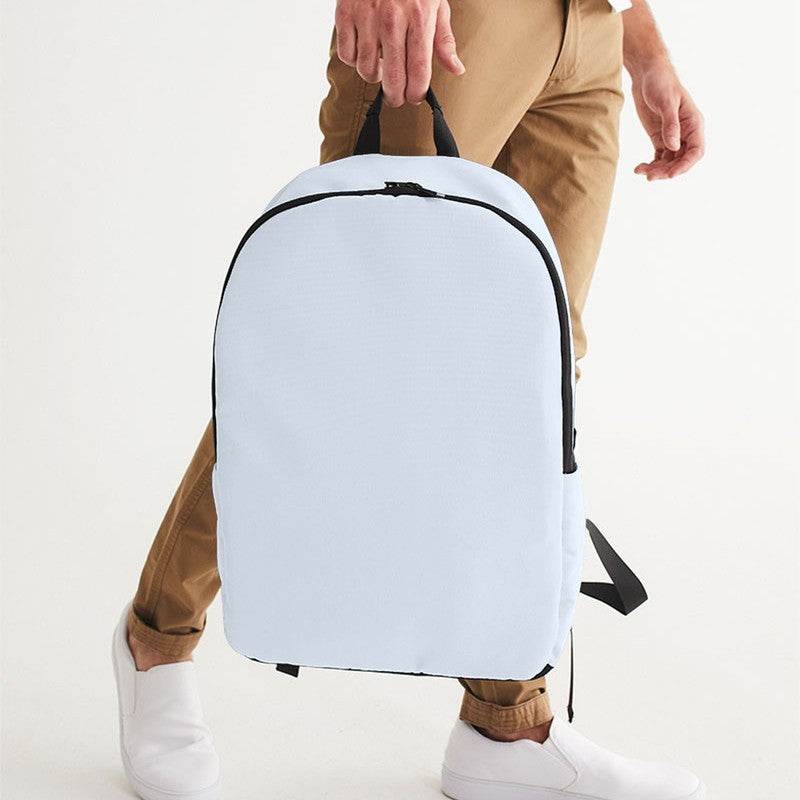 Light Neutral Blue Waterproof Backpack (IB2-NE-LI) - Man Holding CloseUp