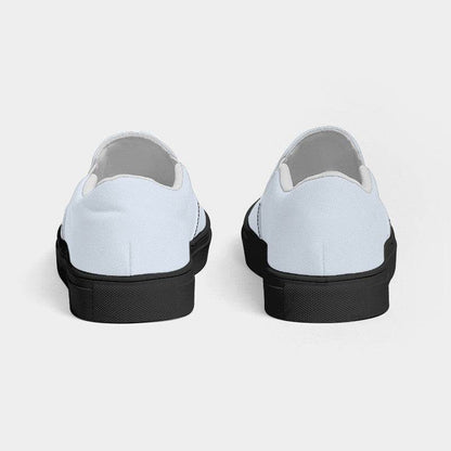 Light Neutral Blue Women's Slip-On Canvas Sneakers (IB2-NE-LI) - Back