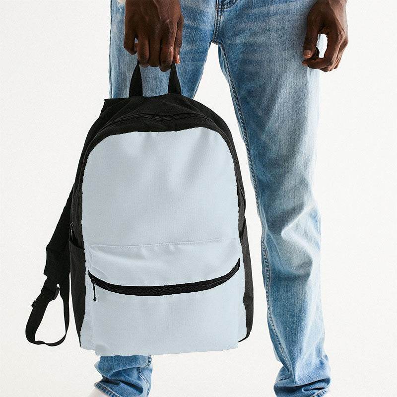 Light Neutral Cyan Canvas Backpack (BC2-NE-LI) - Man Holding