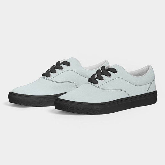 Light Neutral Cyan Men's Canvas Sneakers (C-NE-LI) - Side 3