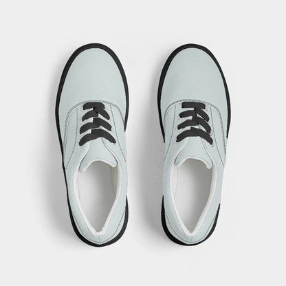 Light Neutral Cyan Men's Canvas Sneakers (C-NE-LI) - Top