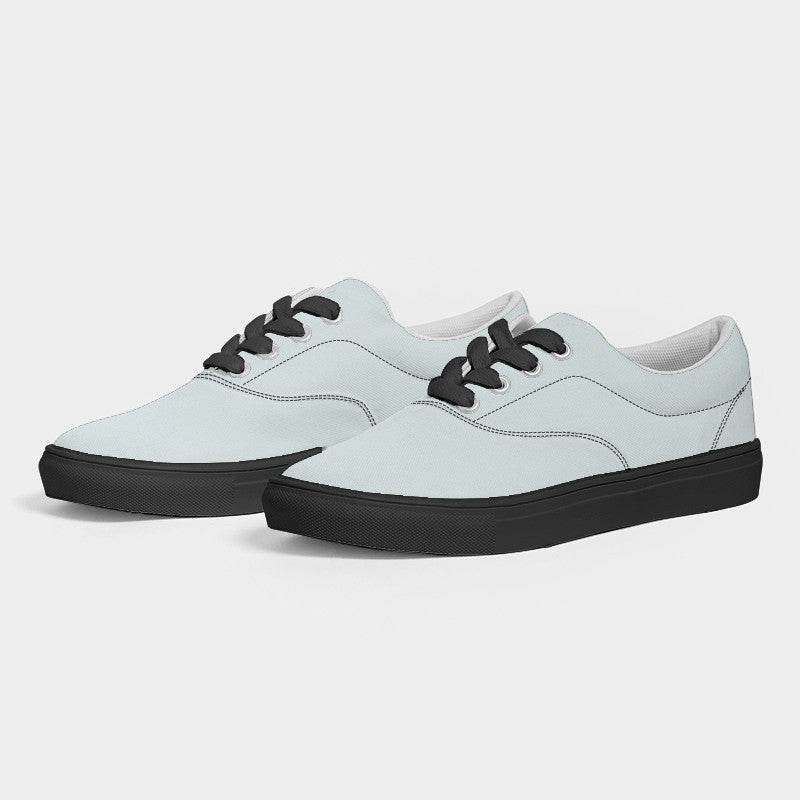 Light Neutral Cyan Women's Canvas Sneakers (C-NE-LI) - Side 3