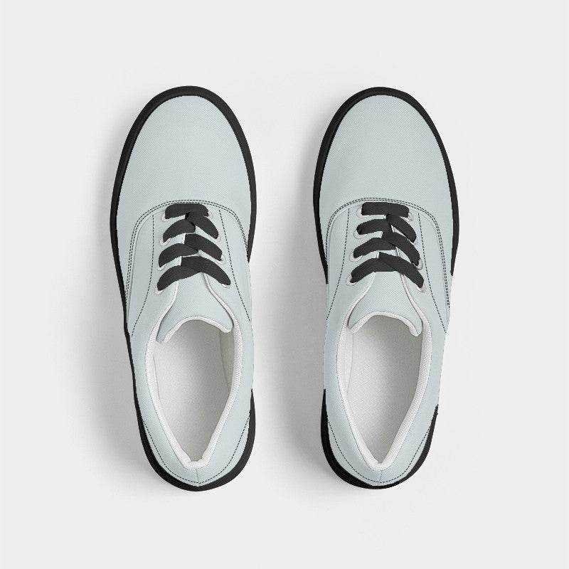 Light Neutral Cyan Women's Canvas Sneakers (C-NE-LI) - Top