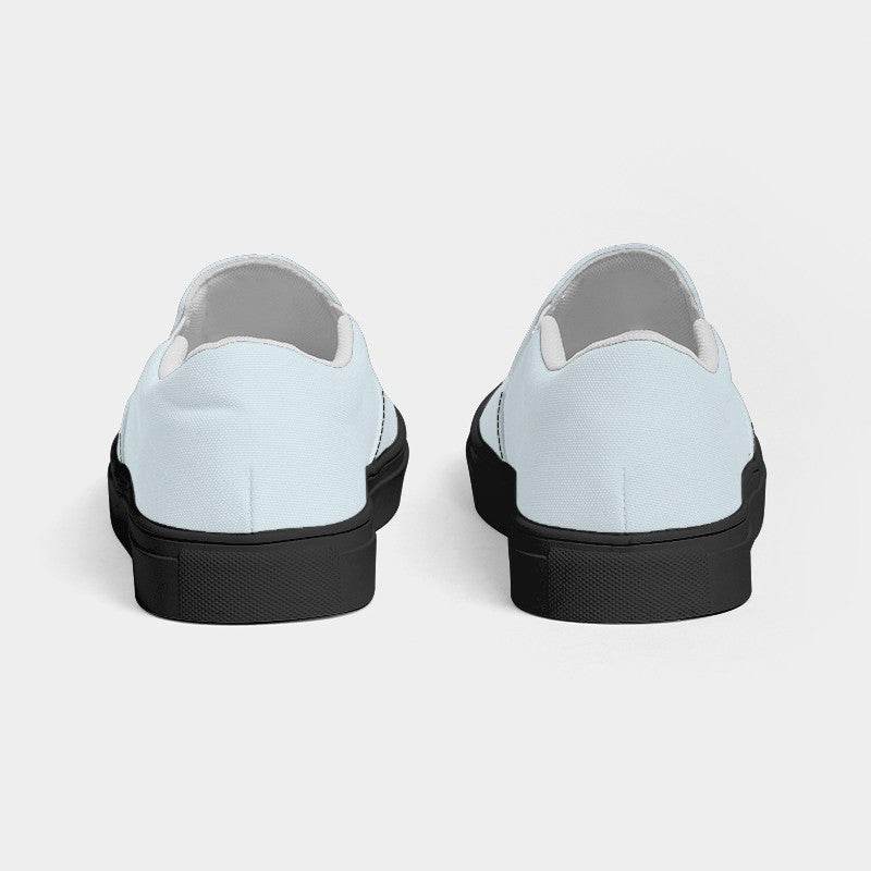 Light Neutral Cyan Women's Slip-On Canvas Sneakers (BC2-NE-LI) - Back