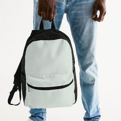 Light Neutral Green Canvas Backpack (G-NE-LI) - Man Holding