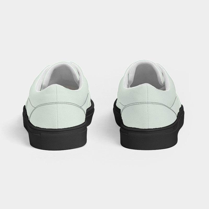 Light Neutral Green Men's Canvas Sneakers (G-NE-LI) - Back