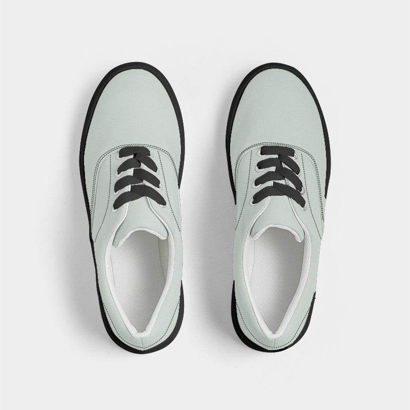 Light Neutral Green Men's Canvas Sneakers (G-NE-LI) - Top