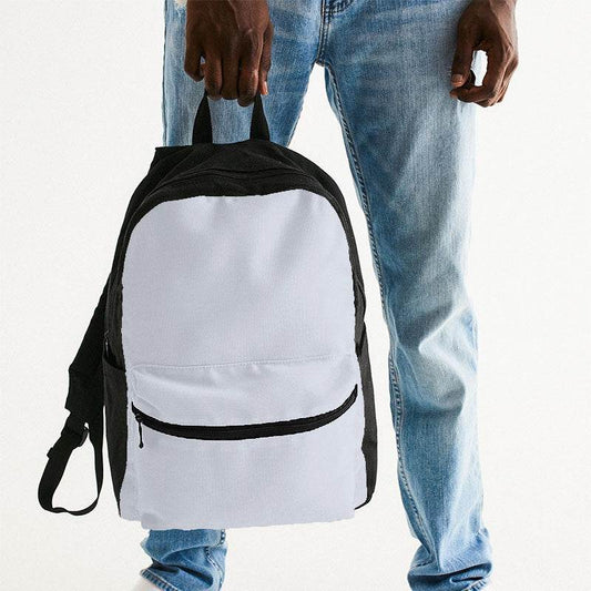 Light Neutral Indigo Canvas Backpack (I-NE-LI) - Man Holding