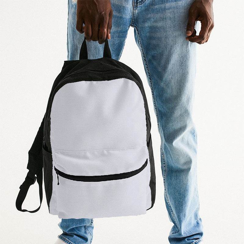 Light Neutral Indigo Canvas Backpack (PUI2-NE-LI) - Man Holding