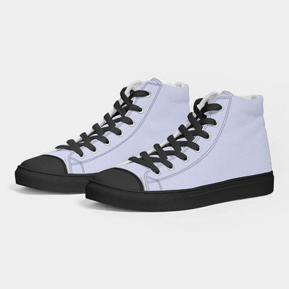 Light Neutral Indigo Men's High-Top Canvas Sneakers (I-NE-LI) - Side 3