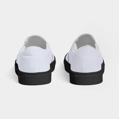 Light Neutral Indigo Men's Slip-On Canvas Sneakers (I-NE-LI) - Back