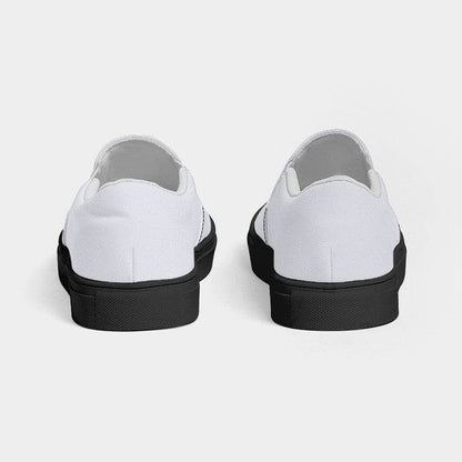 Light Neutral Indigo Men's Slip-On Canvas Sneakers (PUI2-NE-LI) - Back