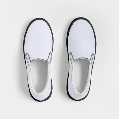 Light Neutral Indigo Women's Slip-On Canvas Sneakers (I-NE-LI) - Top