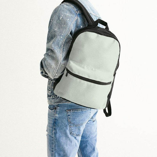 Light Neutral Lime Canvas Backpack (GL2-NE-LI) - Man Back CloseUp