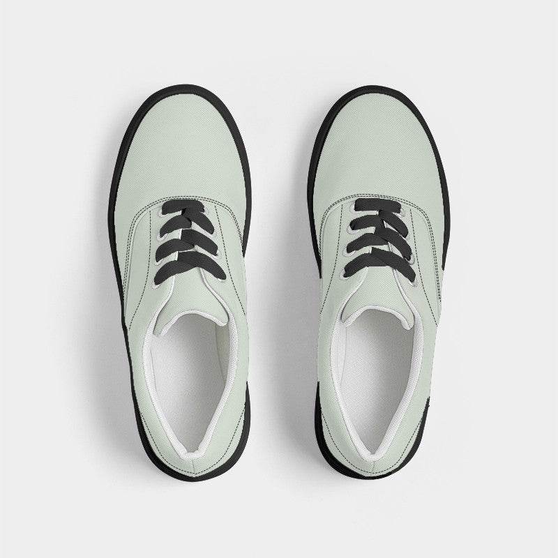 Light Neutral Lime Men's Canvas Sneakers (GL2-NE-LI) - Top