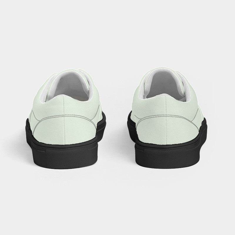 Light Neutral Lime Women's Canvas Sneakers (GL2-NE-LI) - Back