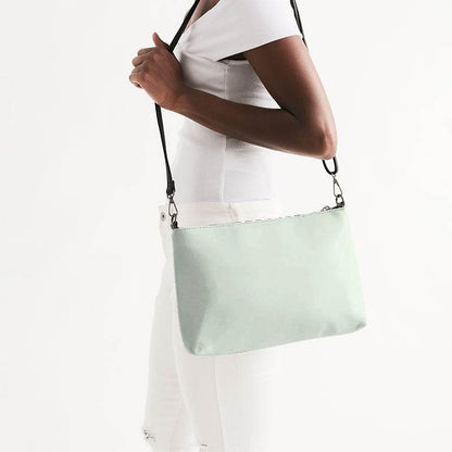 Light Neutral Lime Zip Pouch (GL2-NE-LI) - Side CloseUp