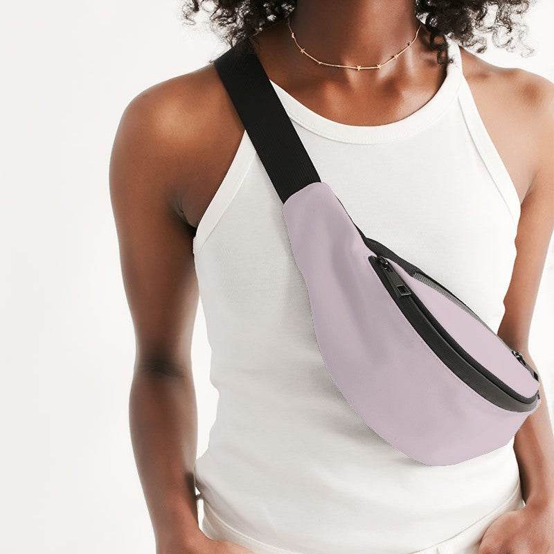 Light Neutral Magenta Belt Bag (PIM2-NE-LI) - Woman Front CloseUp