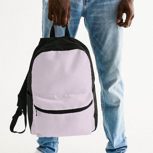 Light Neutral Magenta Canvas Backpack (M-NE-LI) - Man Holding