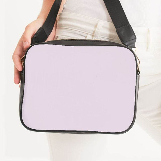 Light Neutral Magenta Crossbody Bag (M-NE-LI) - Woman Front CloseUp