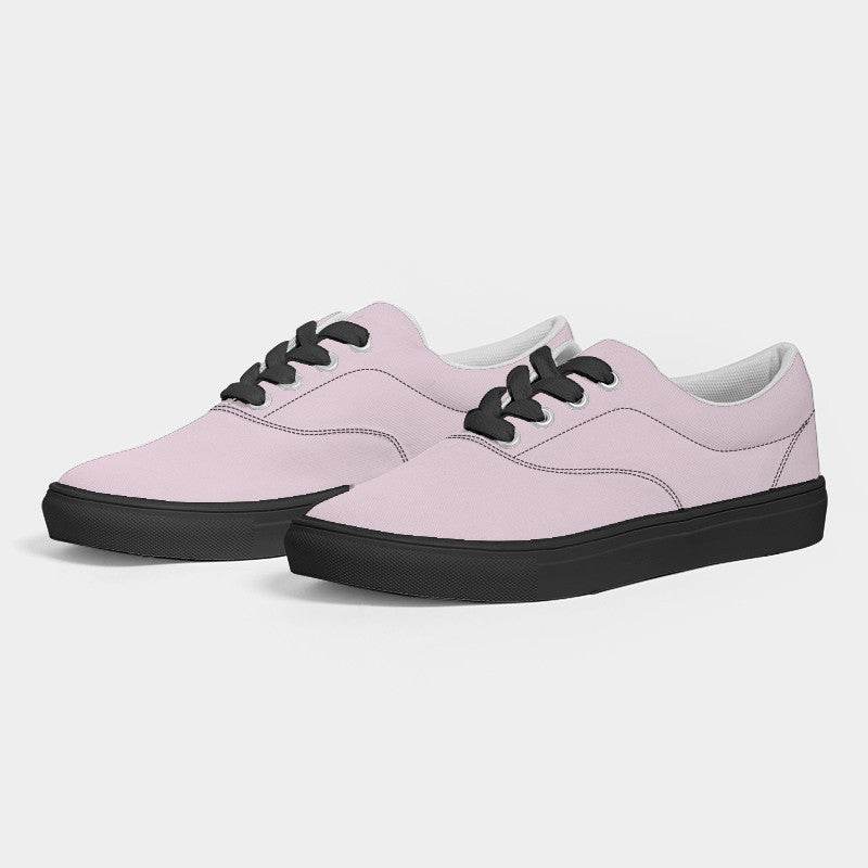 Light Neutral Magenta Men's Canvas Sneakers (PIM2-NE-LI) - Side 3