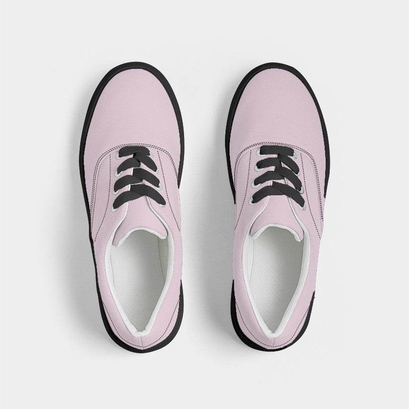 Light Neutral Magenta Men's Canvas Sneakers (PIM2-NE-LI) - Top