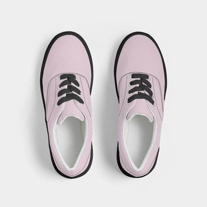 Light Neutral Magenta Men's Canvas Sneakers (PIM2-NE-LI) - Top