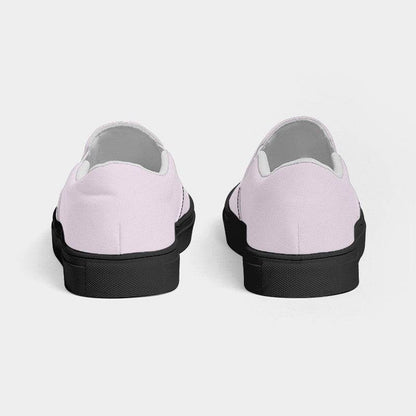 Light Neutral Magenta Men's Slip-On Canvas Sneakers (M-NE-LI) - Back
