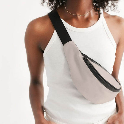 Light Neutral Orange Belt Bag (OR2-NE-LI) - Woman Front CloseUp
