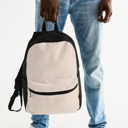 Light Neutral Orange Canvas Backpack (O-NE-LI) - Man Holding