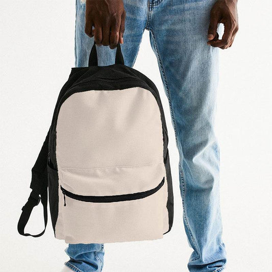 Light Neutral Orange Canvas Backpack (O-NE-LI) - Man Holding