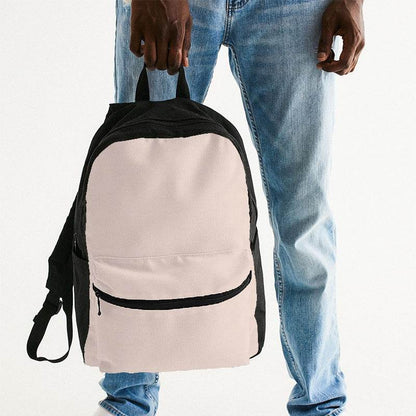Light Neutral Orange Canvas Backpack (OR2-NE-LI) - Man Holding