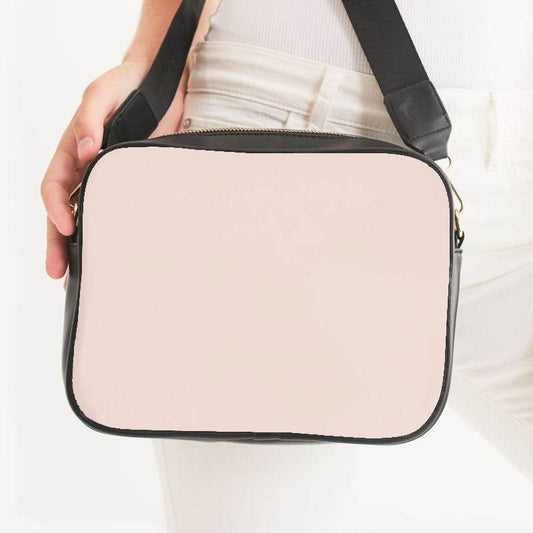 Light Neutral Orange Crossbody Bag (OR2-NE-LI) - Woman Front CloseUp