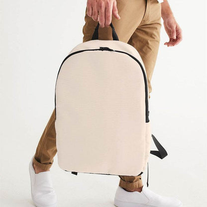 Light Neutral Orange Waterproof Backpack (O-NE-LI) - Man Holding CloseUp