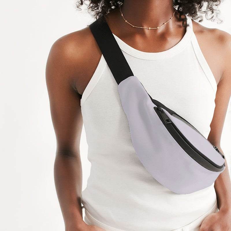 Light Neutral Purple Belt Bag (MPU2-NE-LI) - Woman Front CloseUp