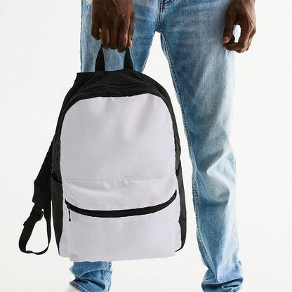 Light Neutral Purple Canvas Backpack (MPU2-NE-LI) - Man Holding