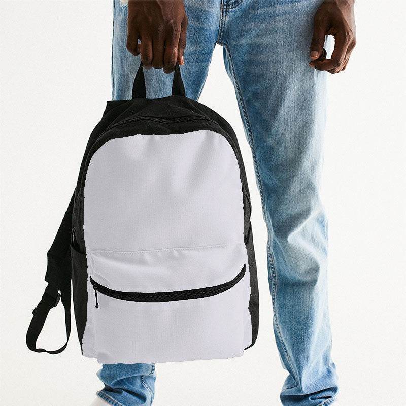 Light Neutral Purple Canvas Backpack (PU-NE-LI) - Man Holding