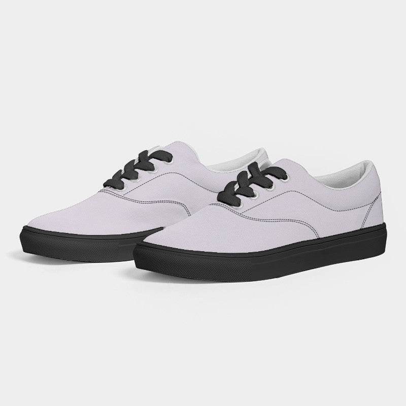 Light Neutral Purple Men's Canvas Sneakers (MPU2-NE-LI) - Side 3