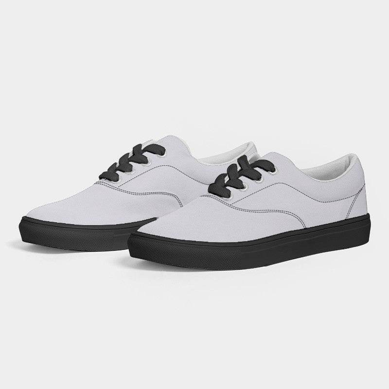 Light Neutral Purple Men's Canvas Sneakers (PU-NE-LI) - Side 3