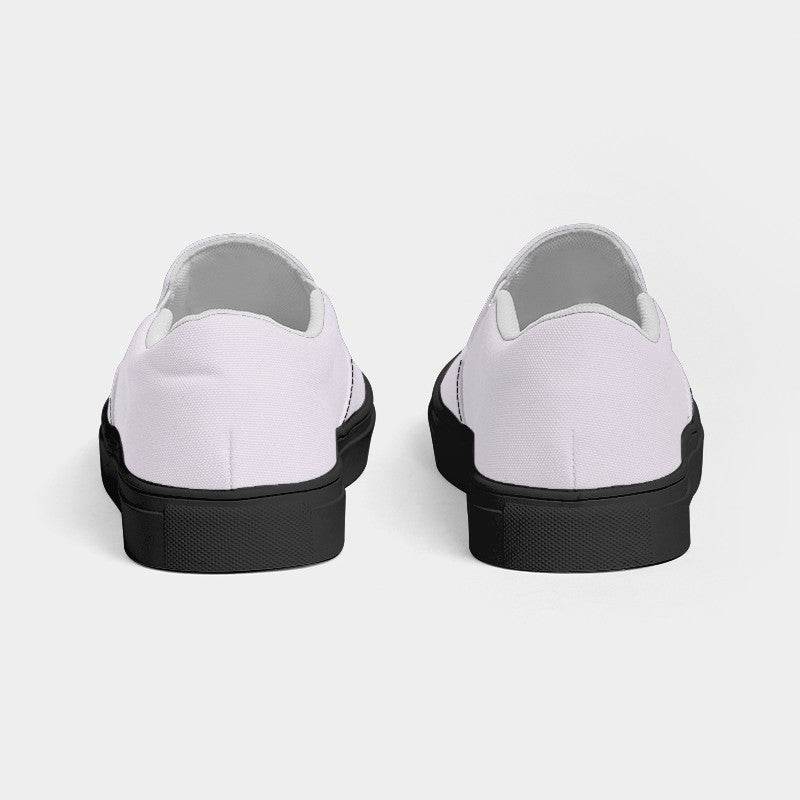 Light Neutral Purple Men's Slip-On Canvas Sneakers (MPU2-NE-LI) - Back