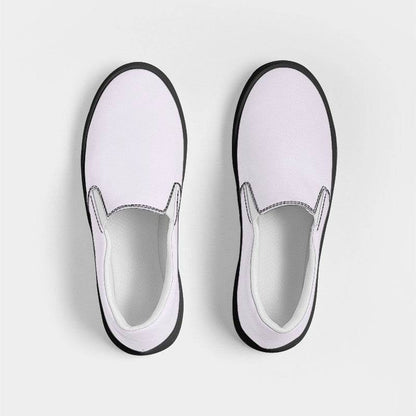 Light Neutral Purple Men's Slip-On Canvas Sneakers (MPU2-NE-LI) - Top
