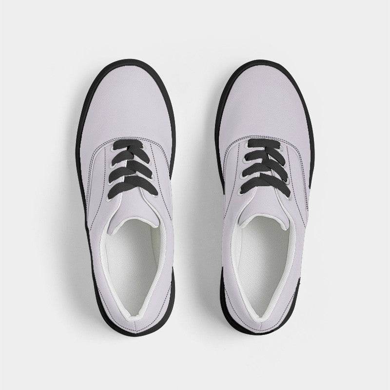 Light Neutral Purple Women's Canvas Sneakers (MPU2-NE-LI) - Top