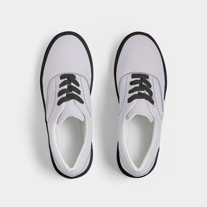 Light Neutral Purple Women's Canvas Sneakers (MPU2-NE-LI) - Top