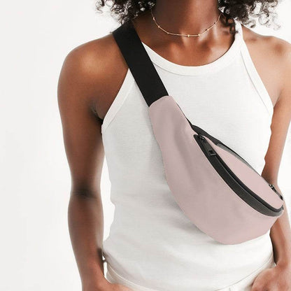 Light Neutral Red Belt Bag (R-NE-LI) - Woman Front CloseUp